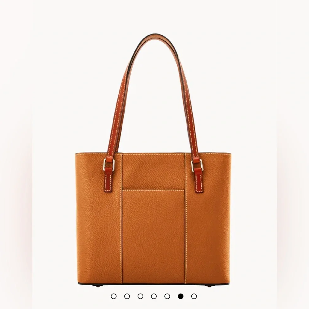 Dooney & Bourke French Caramel Lexington Pebble Grain Leather Tote Bag/ Like New - Picture 16 of 16